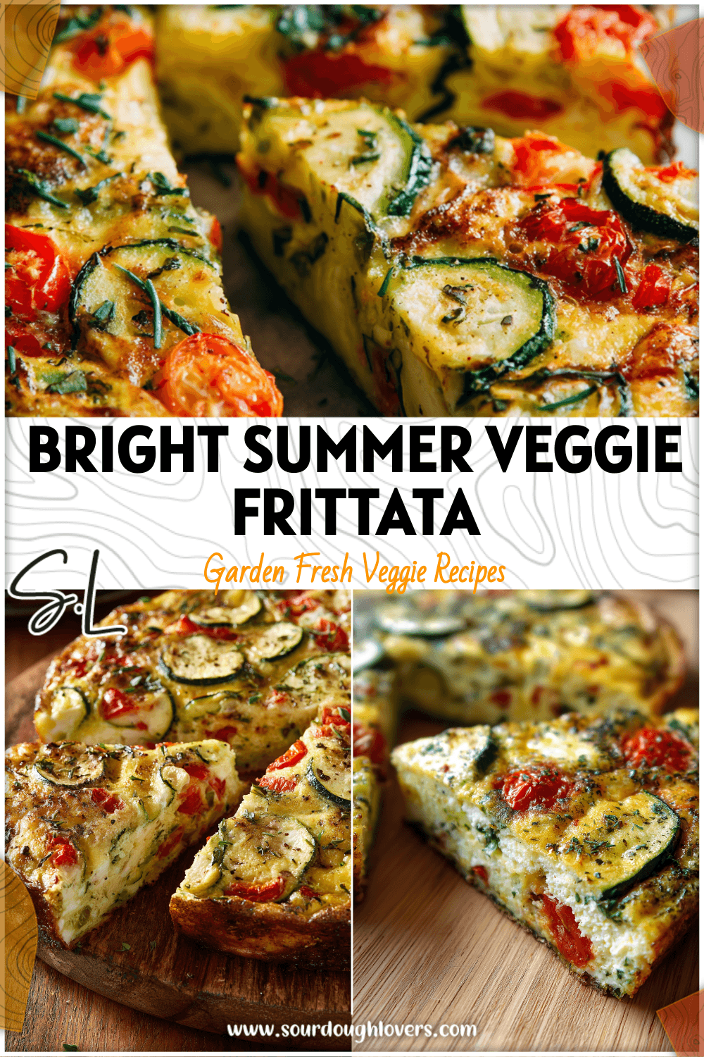 Golden Summer Vegetable Frittata loaded with zucchini, tomatoes, and herbs for a light vegetarian baked breakfast.